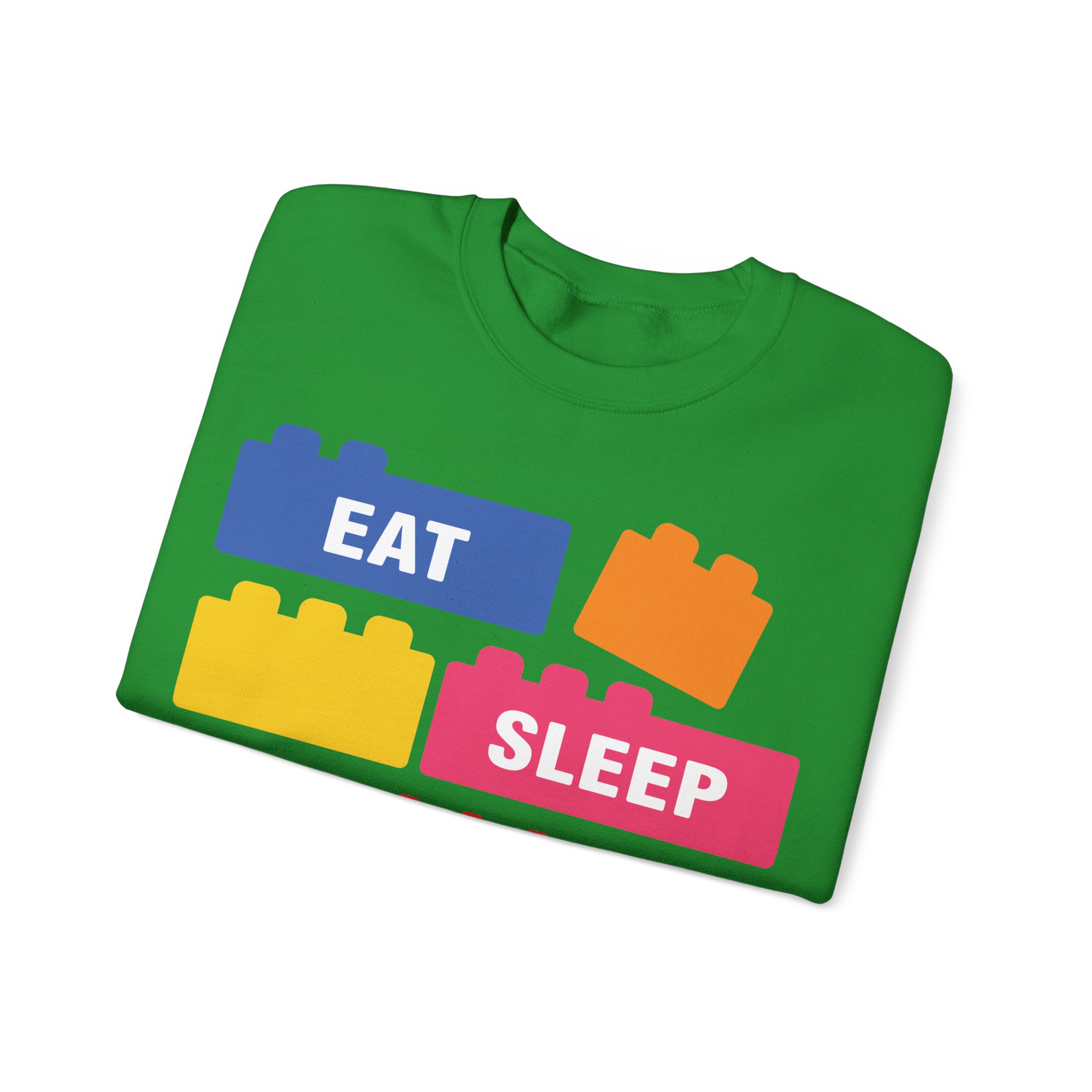 Eat Sleep Build Crewneck Sweatshirt - Image 47