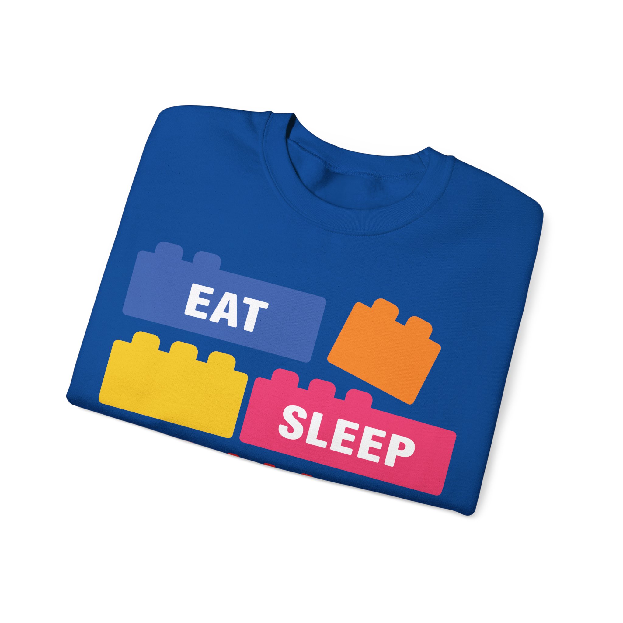 Eat Sleep Build Crewneck Sweatshirt - Image 55