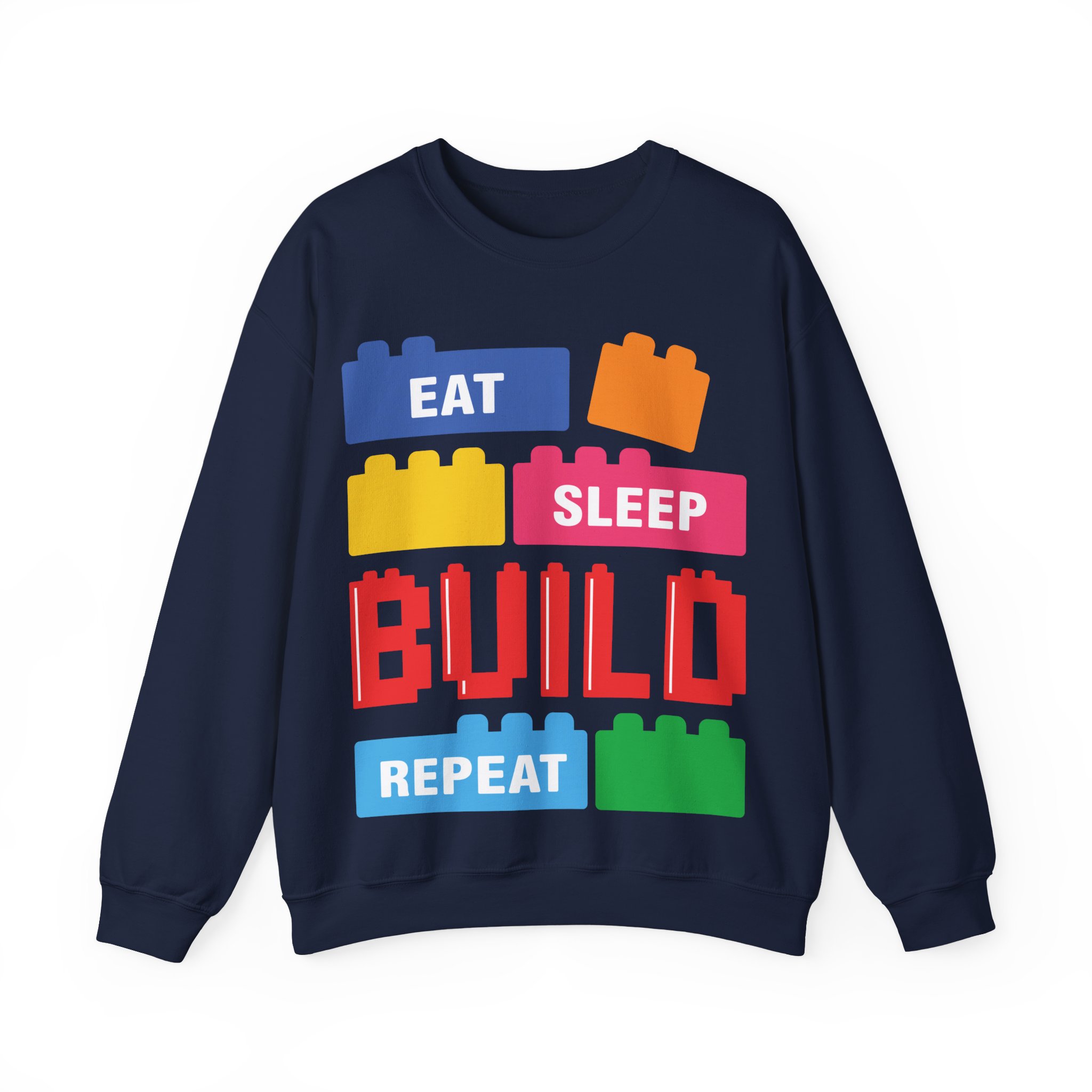 Eat Sleep Build Crewneck Sweatshirt - Image 13