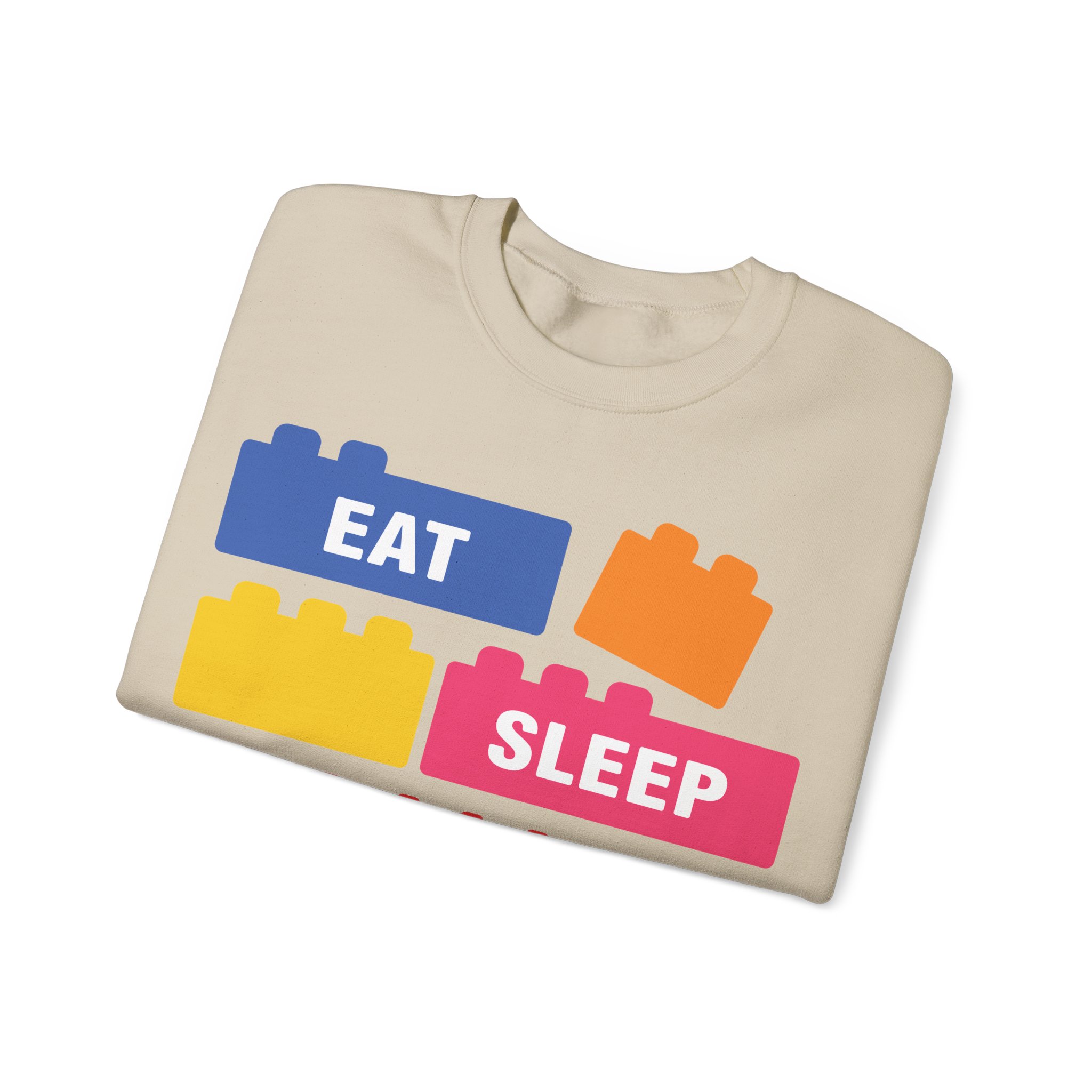 Eat Sleep Build Crewneck Sweatshirt - Image 11