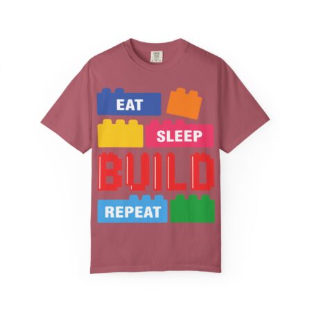 Eat Sleep Build Heavy Cotton Tee