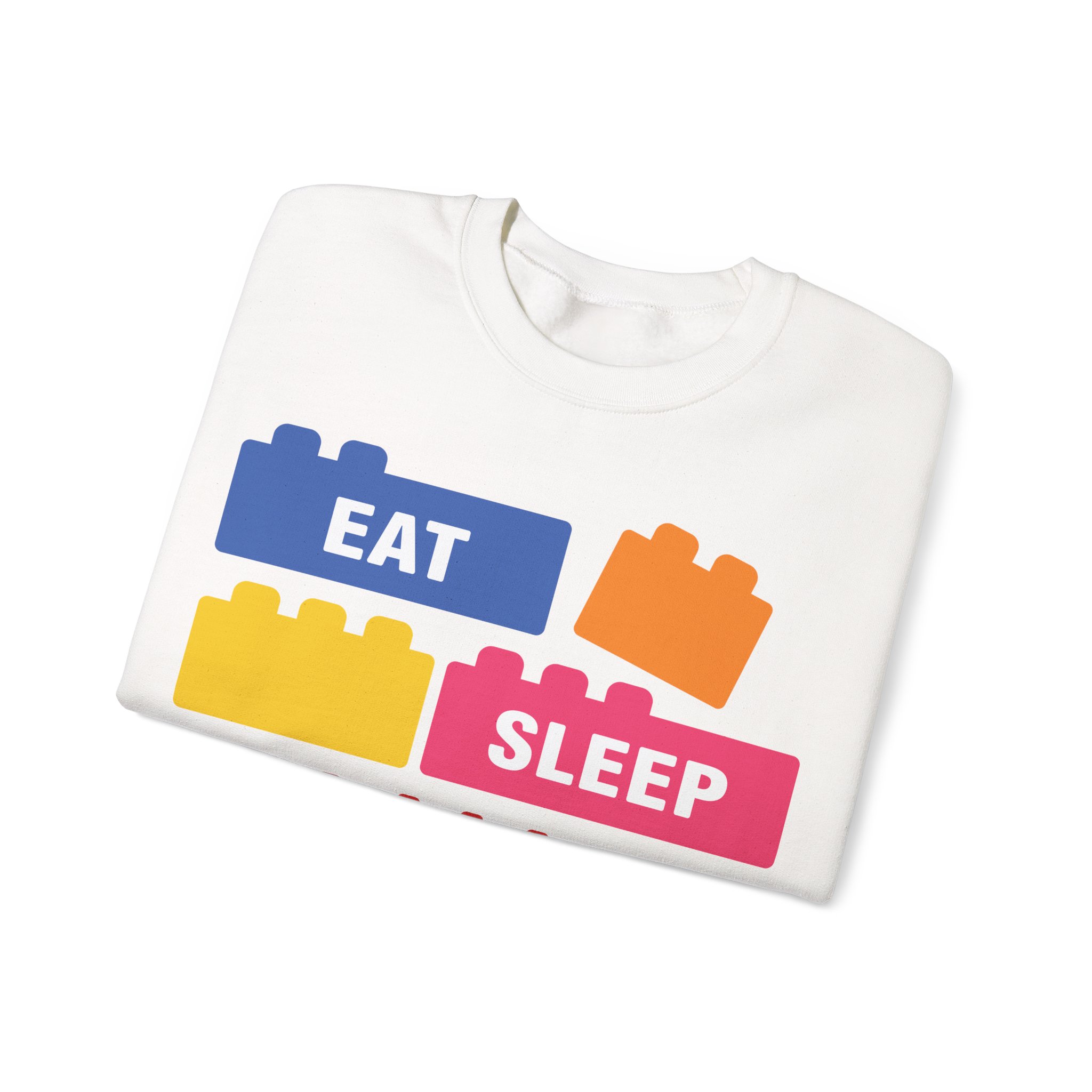 Eat Sleep Build Crewneck Sweatshirt - Image 3