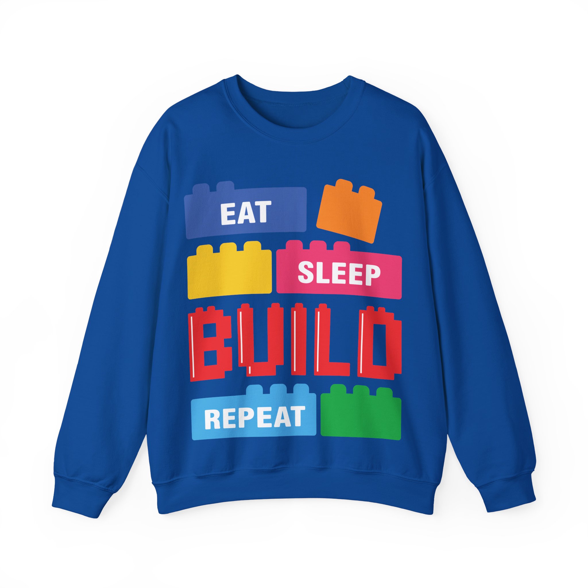 Eat Sleep Build Crewneck Sweatshirt - Image 53