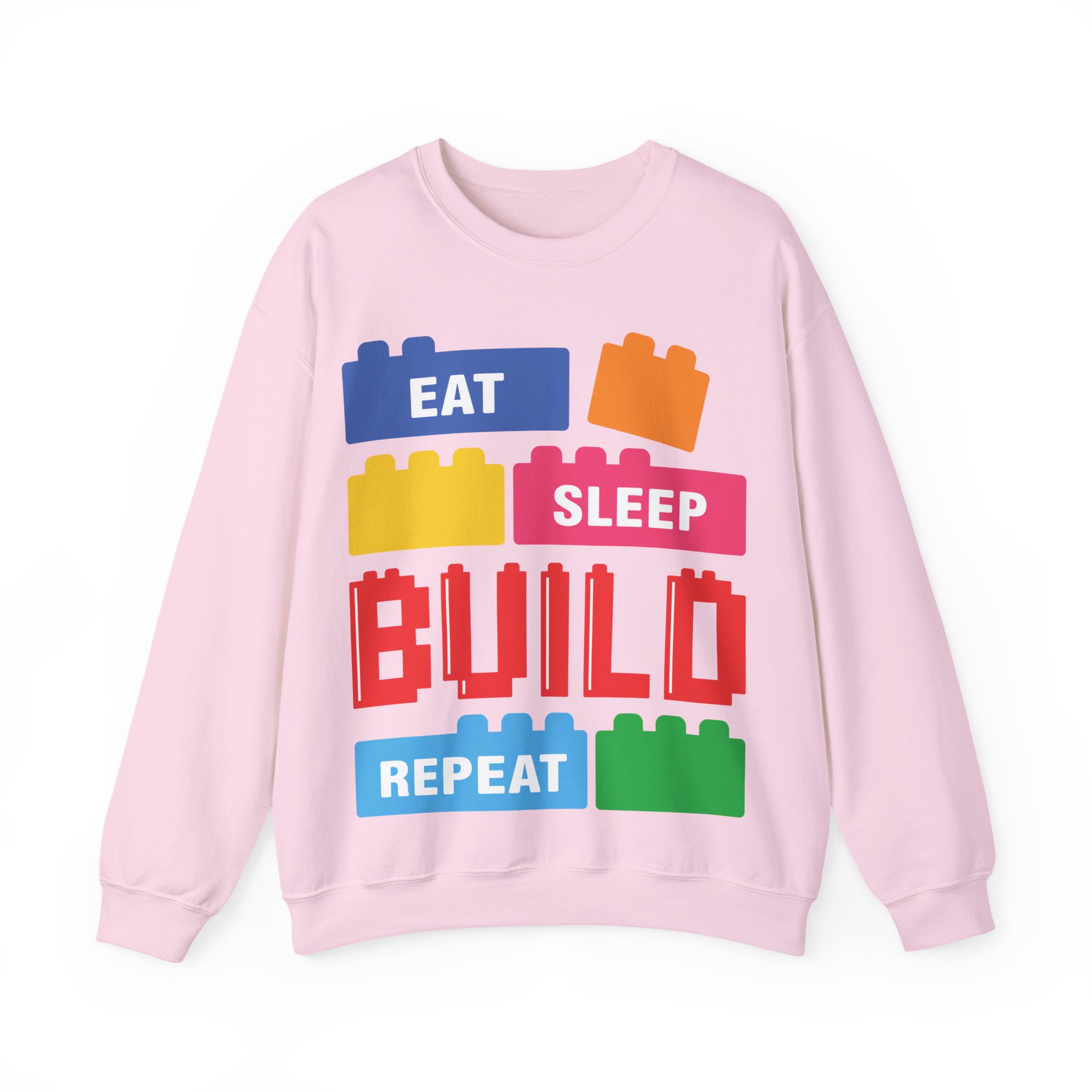 Eat Sleep Build Crewneck Sweatshirt - Image 17