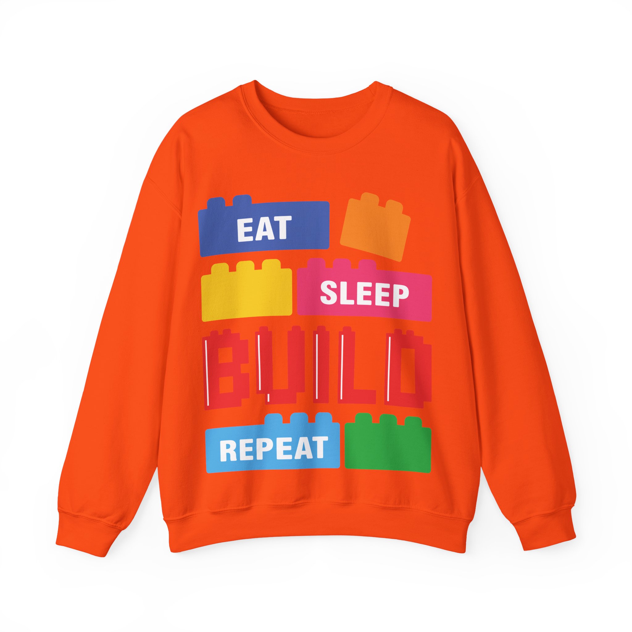 Eat Sleep Build Crewneck Sweatshirt - Image 25