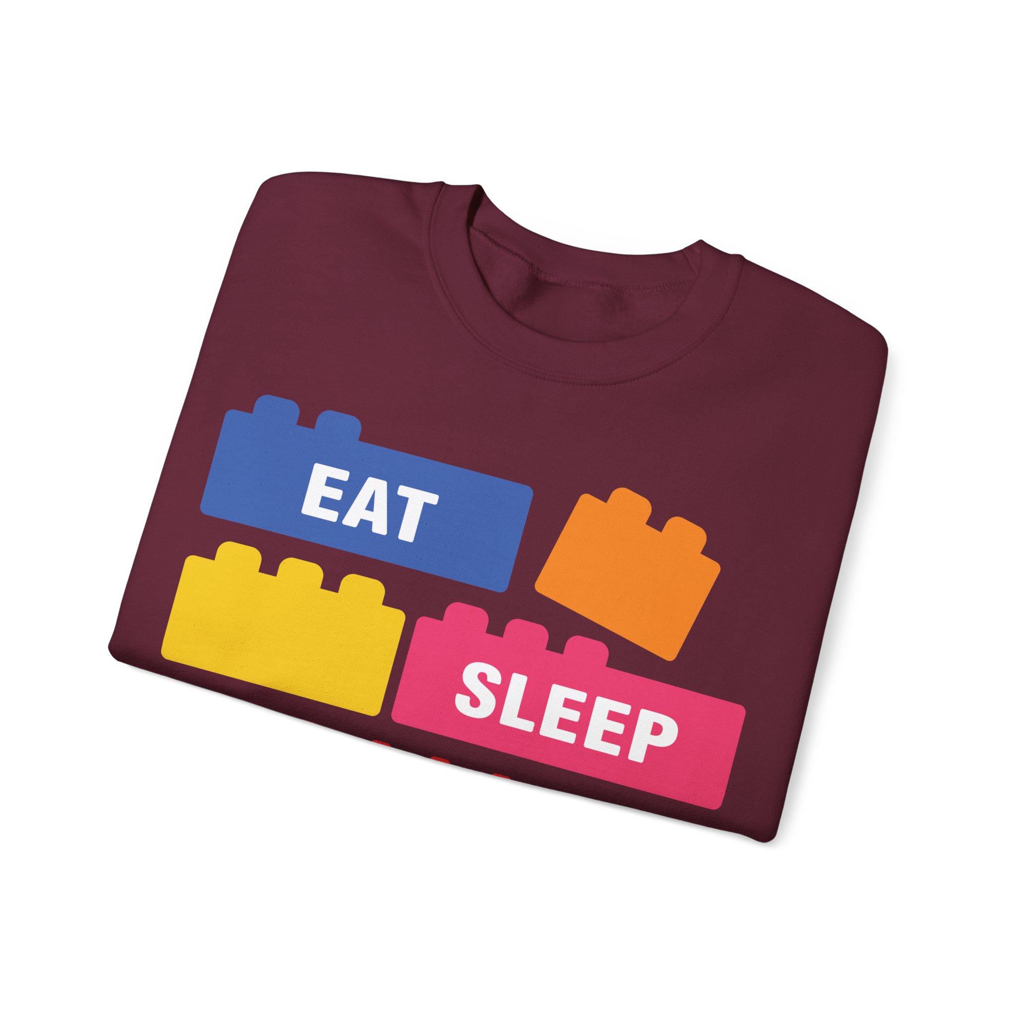 Eat Sleep Build Crewneck Sweatshirt - Image 31