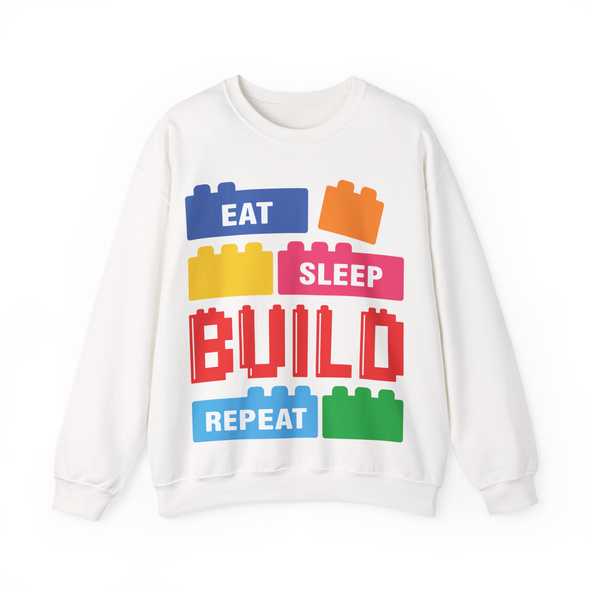 Eat Sleep Build Crewneck Sweatshirt