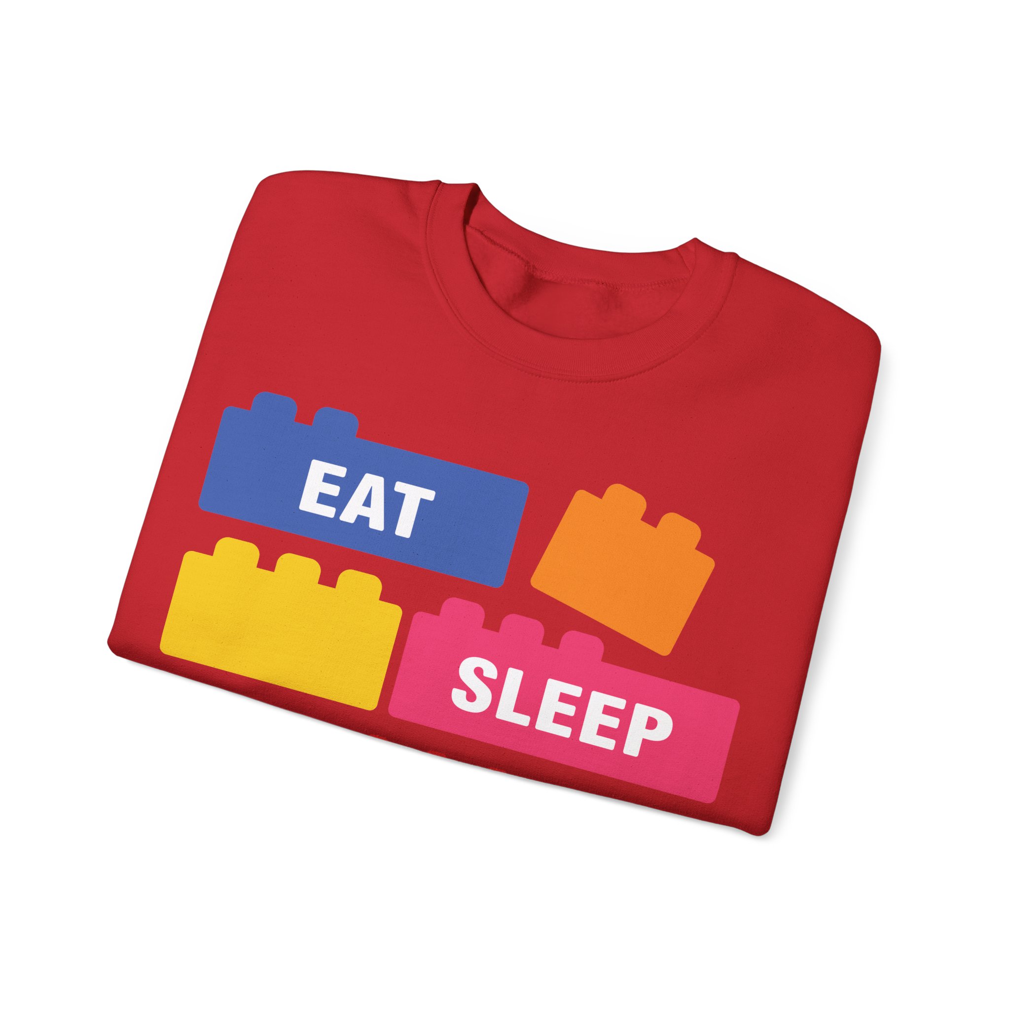 Eat Sleep Build Crewneck Sweatshirt - Image 59