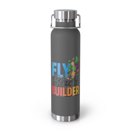 Fly Black Builder 22oz Vacuum Bottle — Insulated Stainless Water Bottle