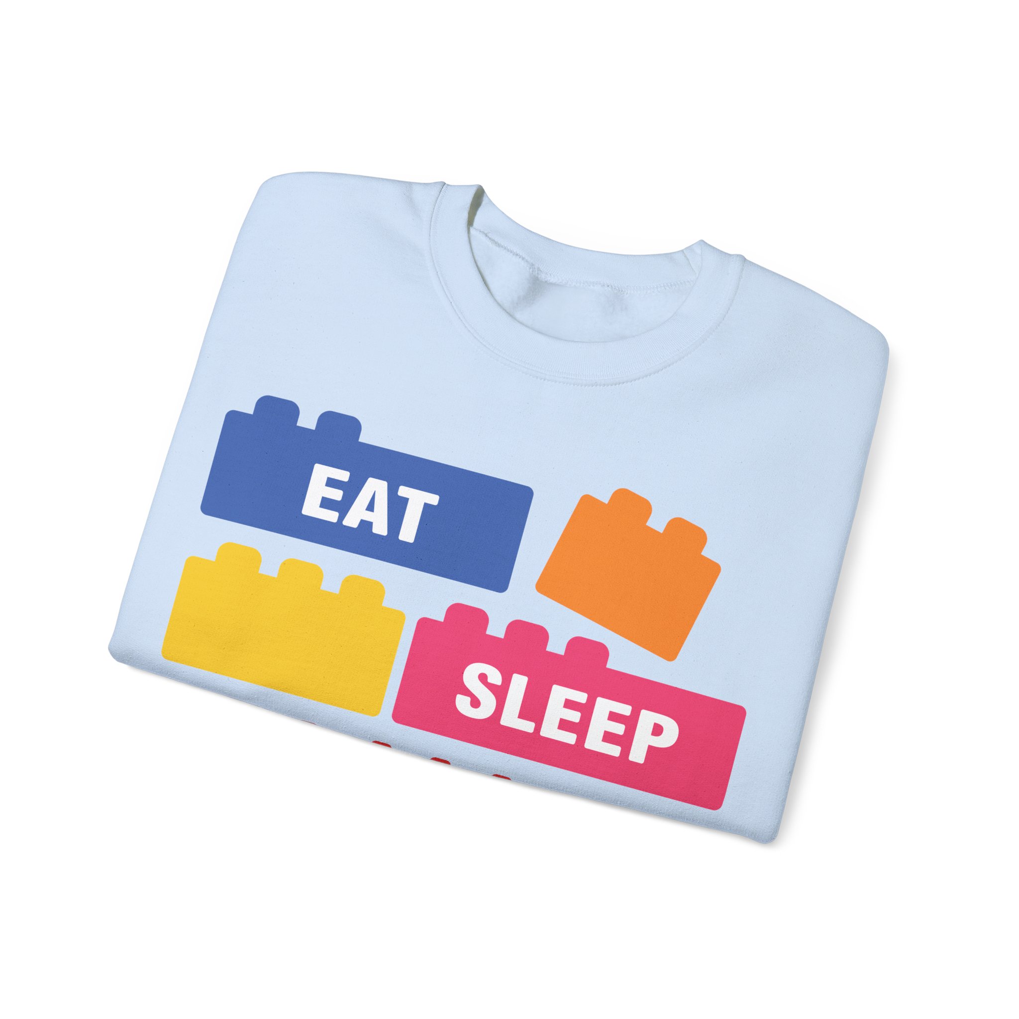 Eat Sleep Build Crewneck Sweatshirt - Image 51