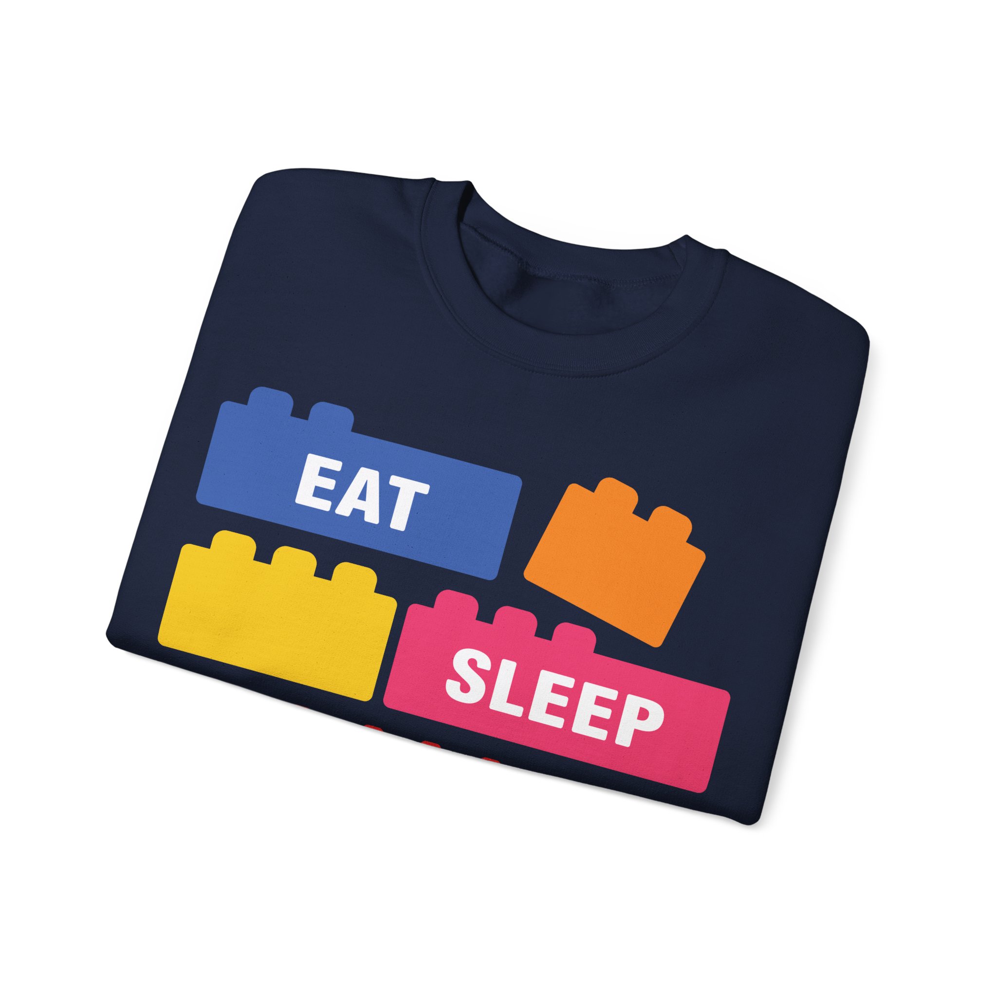 Eat Sleep Build Crewneck Sweatshirt - Image 15