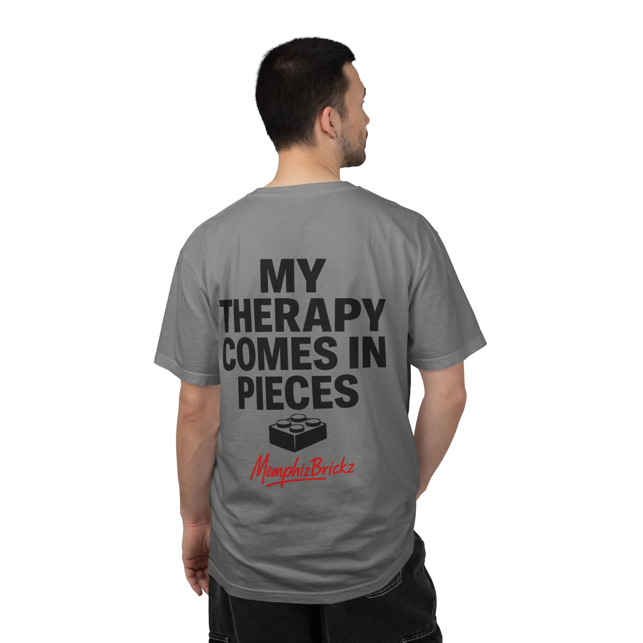 Brick Therapy T-Shirt — “My Therapy Comes in Pieces” Lego Fan Tee - Image 17