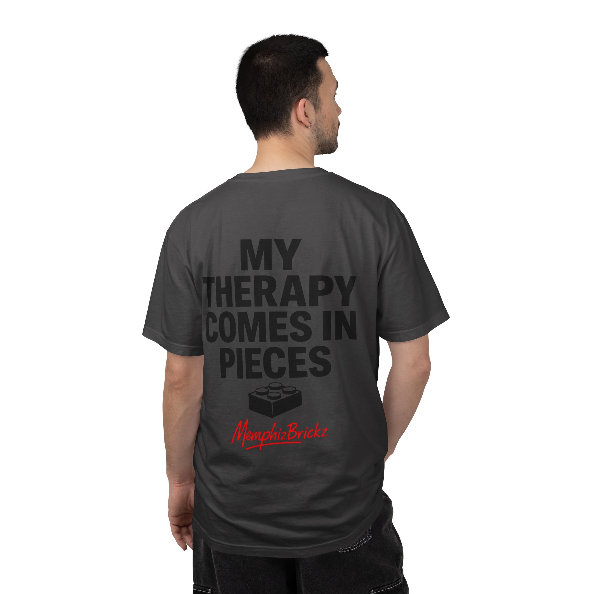 Brick Therapy T-Shirt — “My Therapy Comes in Pieces” Lego Fan Tee - Image 11