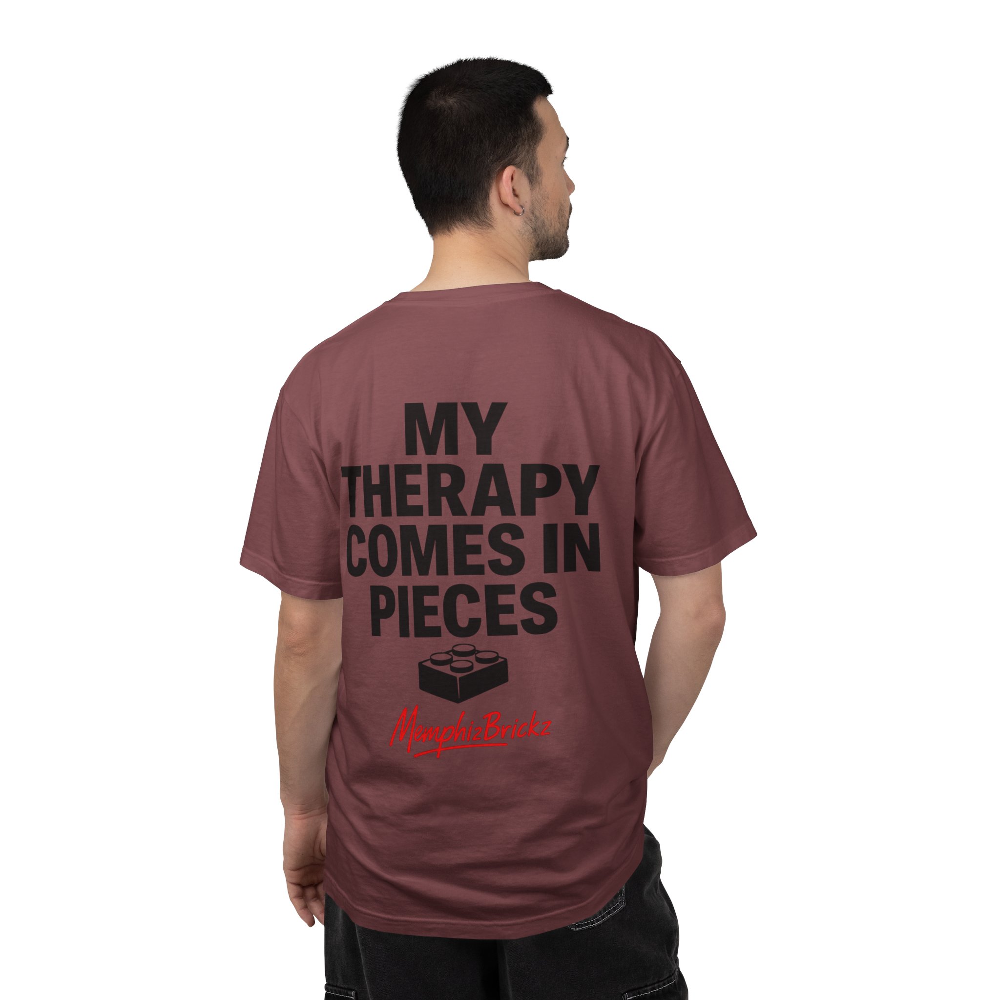 Brick Therapy T-Shirt — “My Therapy Comes in Pieces” Lego Fan Tee - Image 13