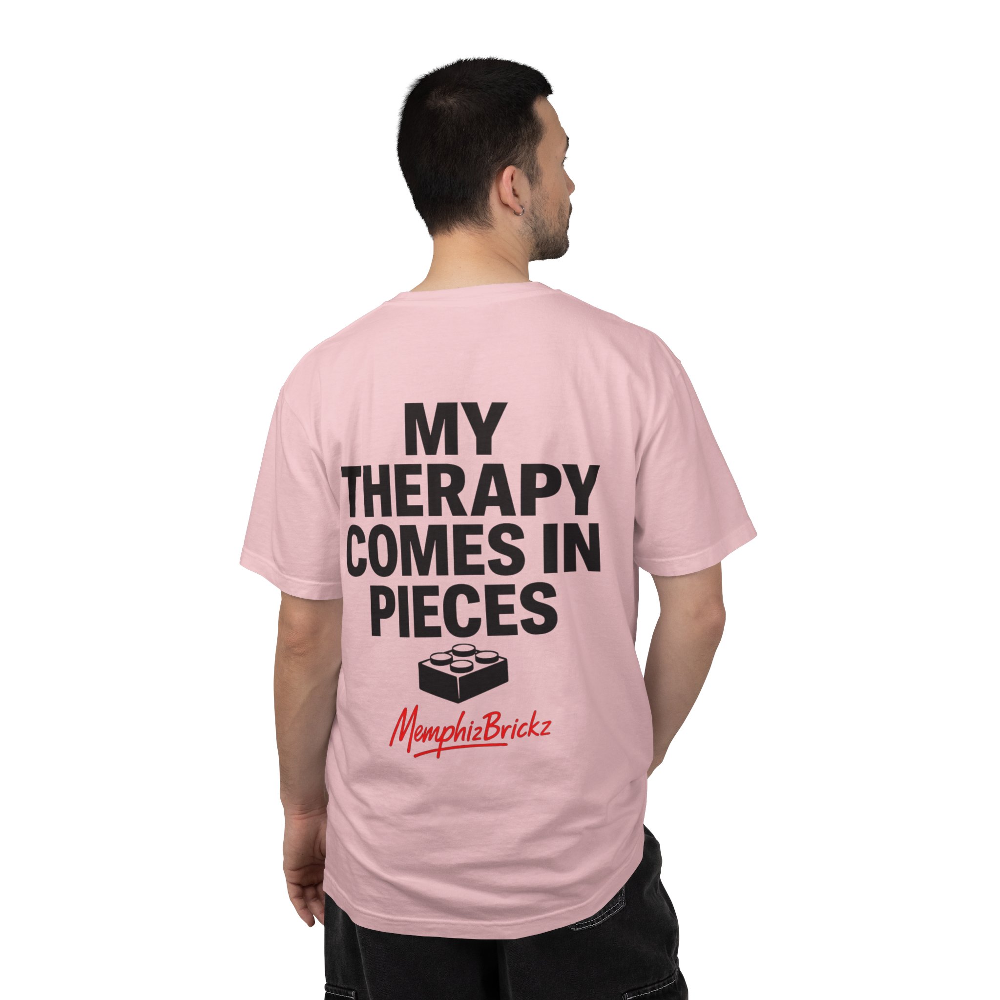 Brick Therapy T-Shirt — “My Therapy Comes in Pieces” Lego Fan Tee - Image 10