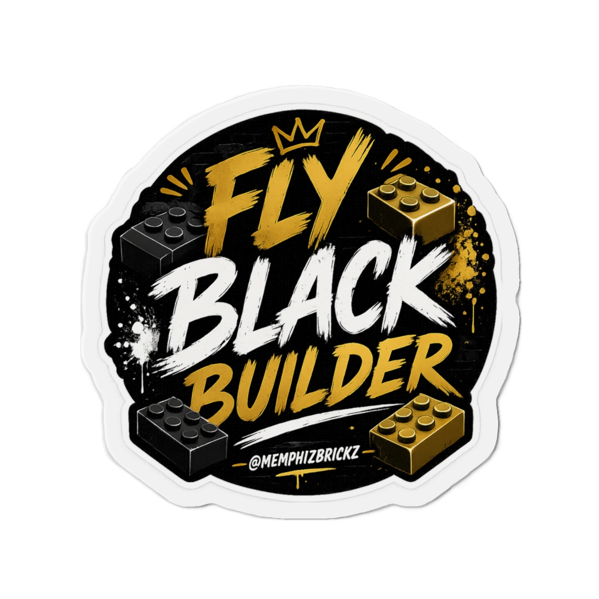 Fly Black Builder Die-Cut Magnet - Image 13