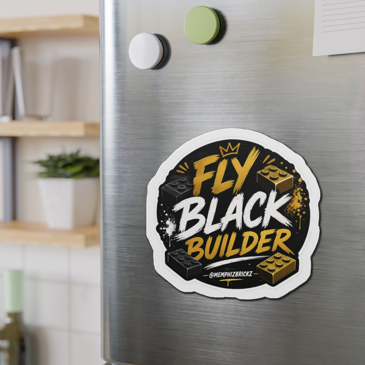 Fly Black Builder Die-Cut Magnet - Image 12