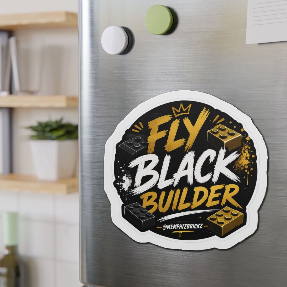 Fly Black Builder Die-Cut Magnet - Image 15