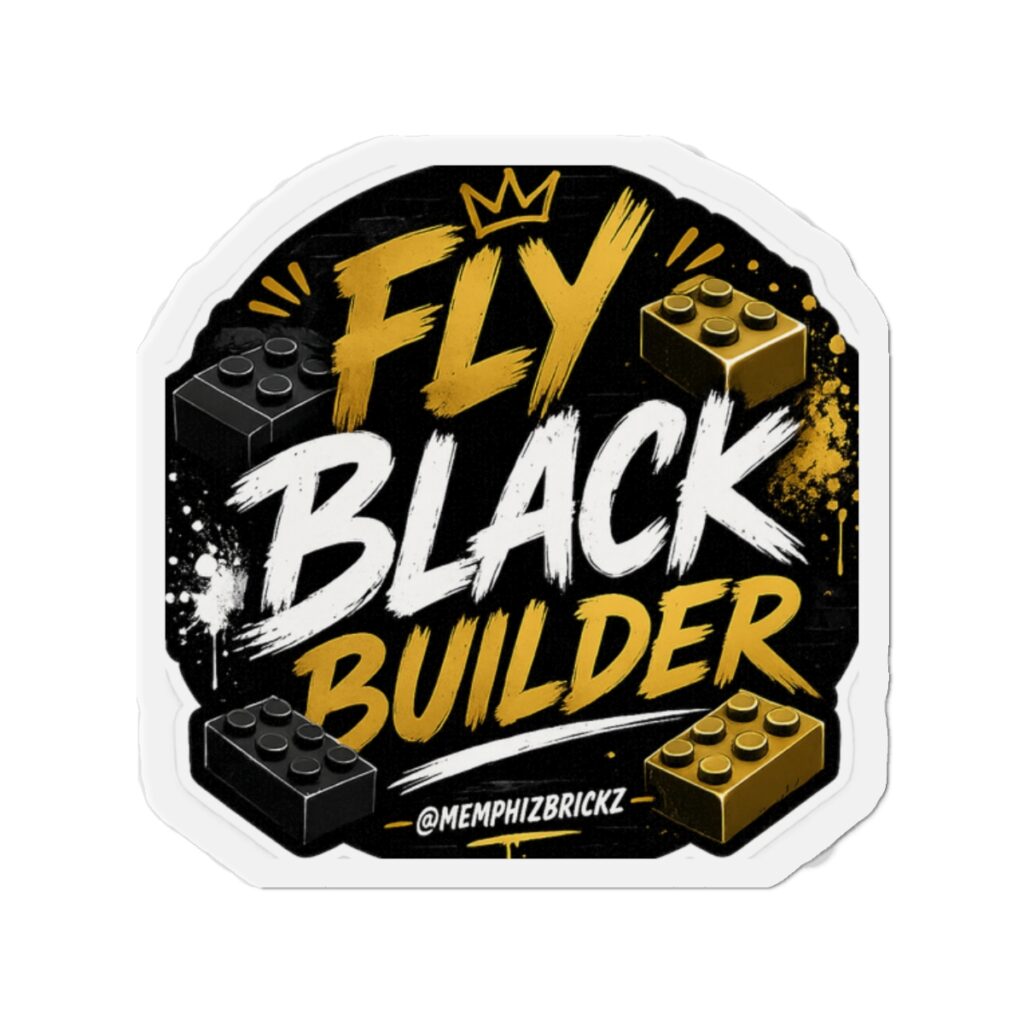 Fly Black Builder Die-Cut Magnet
