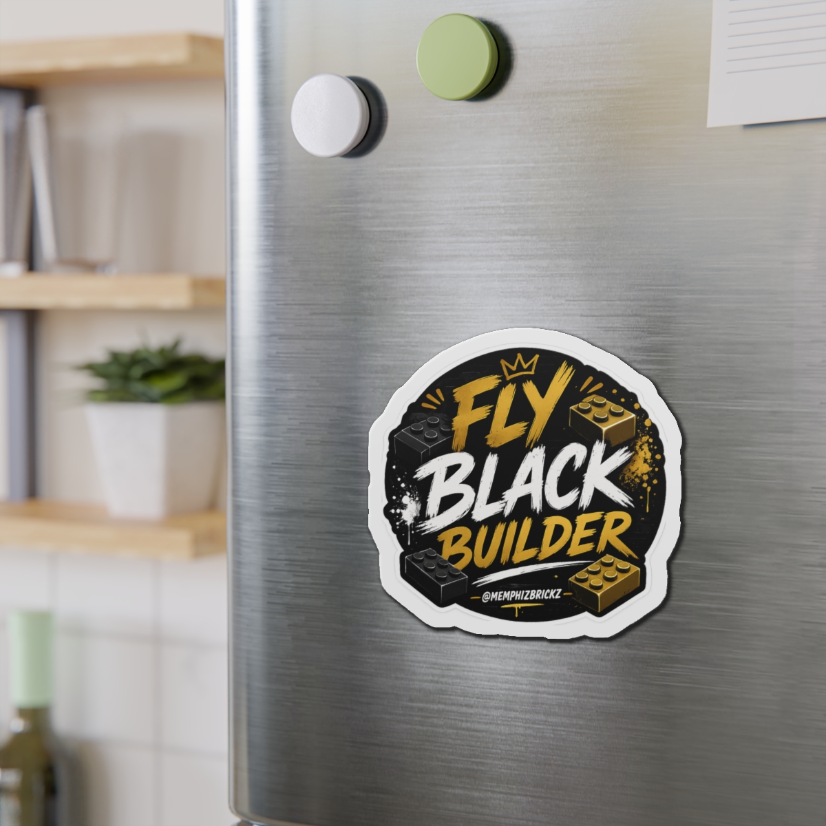 Fly Black Builder Die-Cut Magnet - Image 9