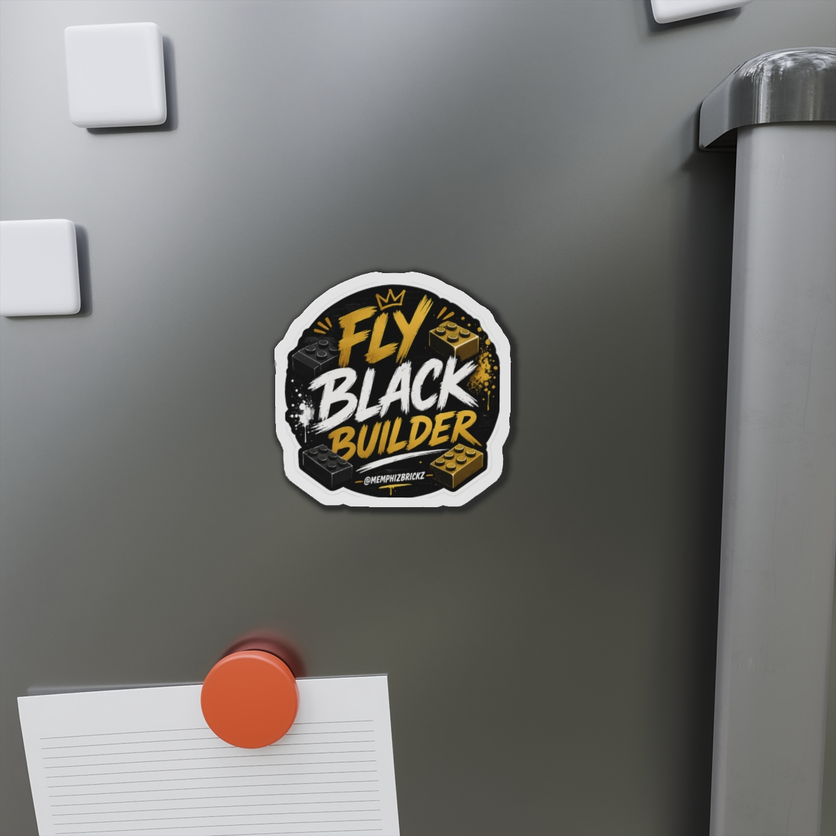 Fly Black Builder Die-Cut Magnet - Image 5