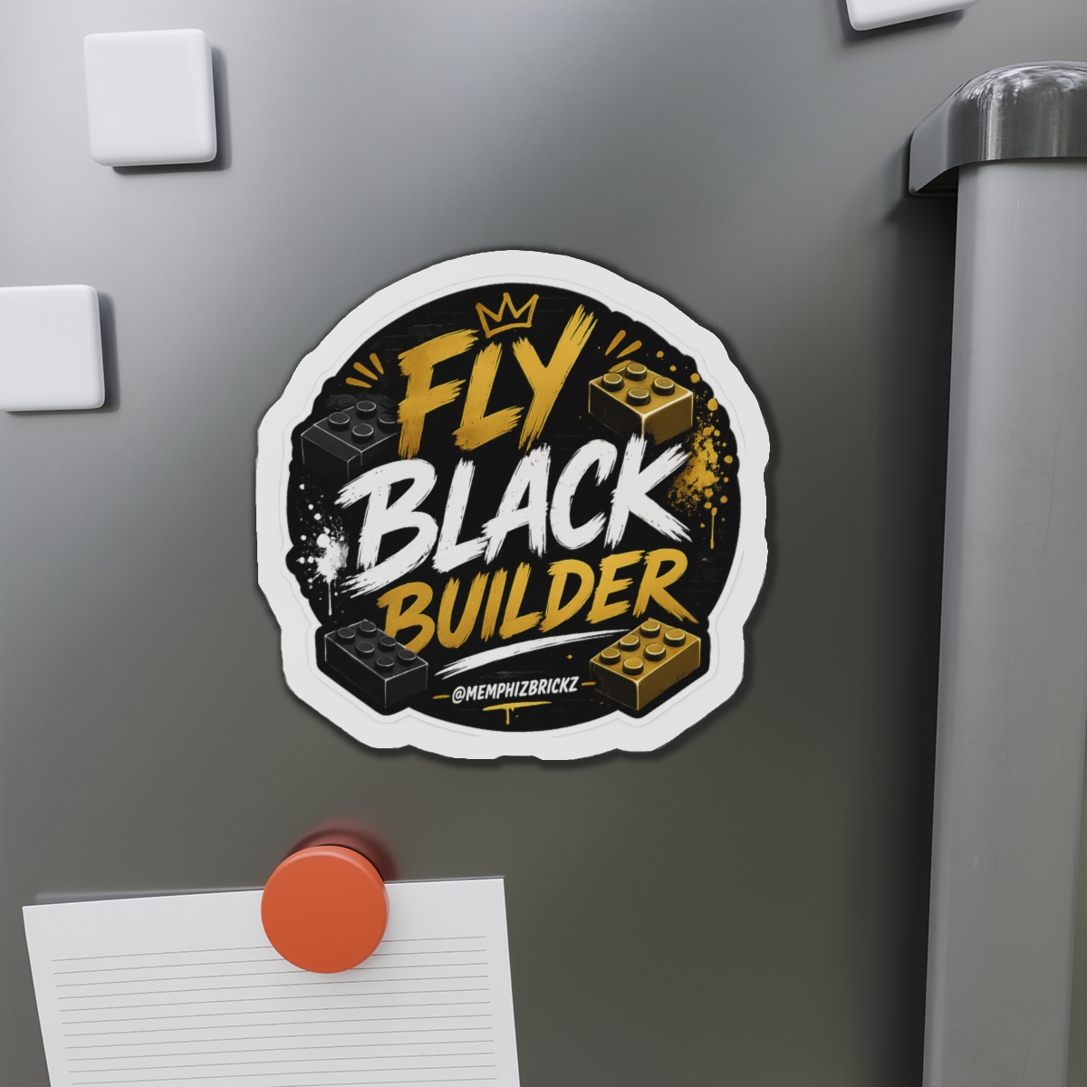 Fly Black Builder Die-Cut Magnet - Image 11