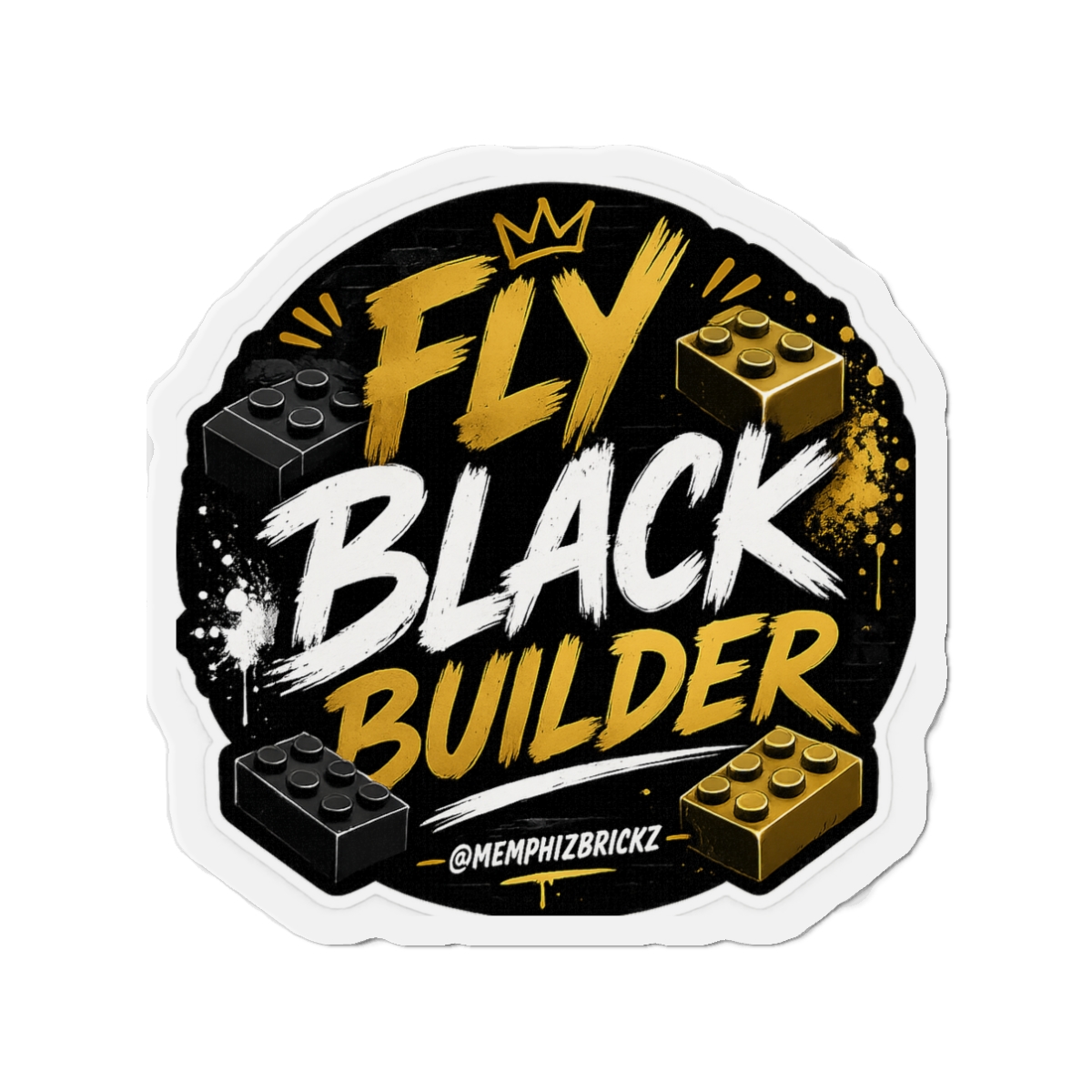 Fly Black Builder Die-Cut Magnet - Image 4