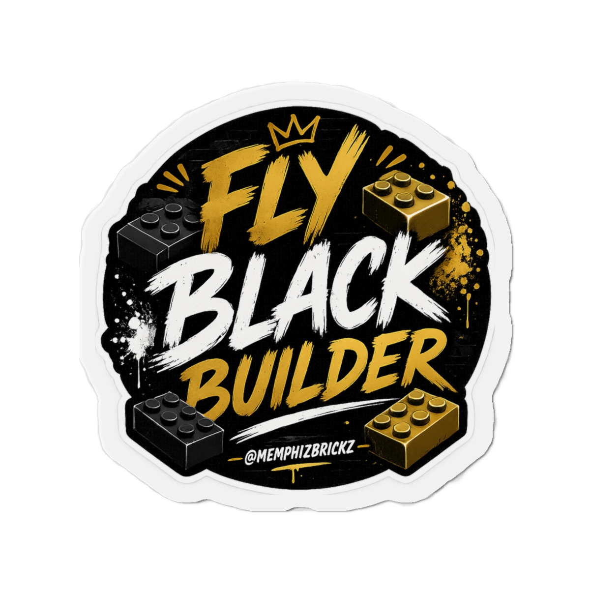 Fly Black Builder Die-Cut Magnet - Image 10