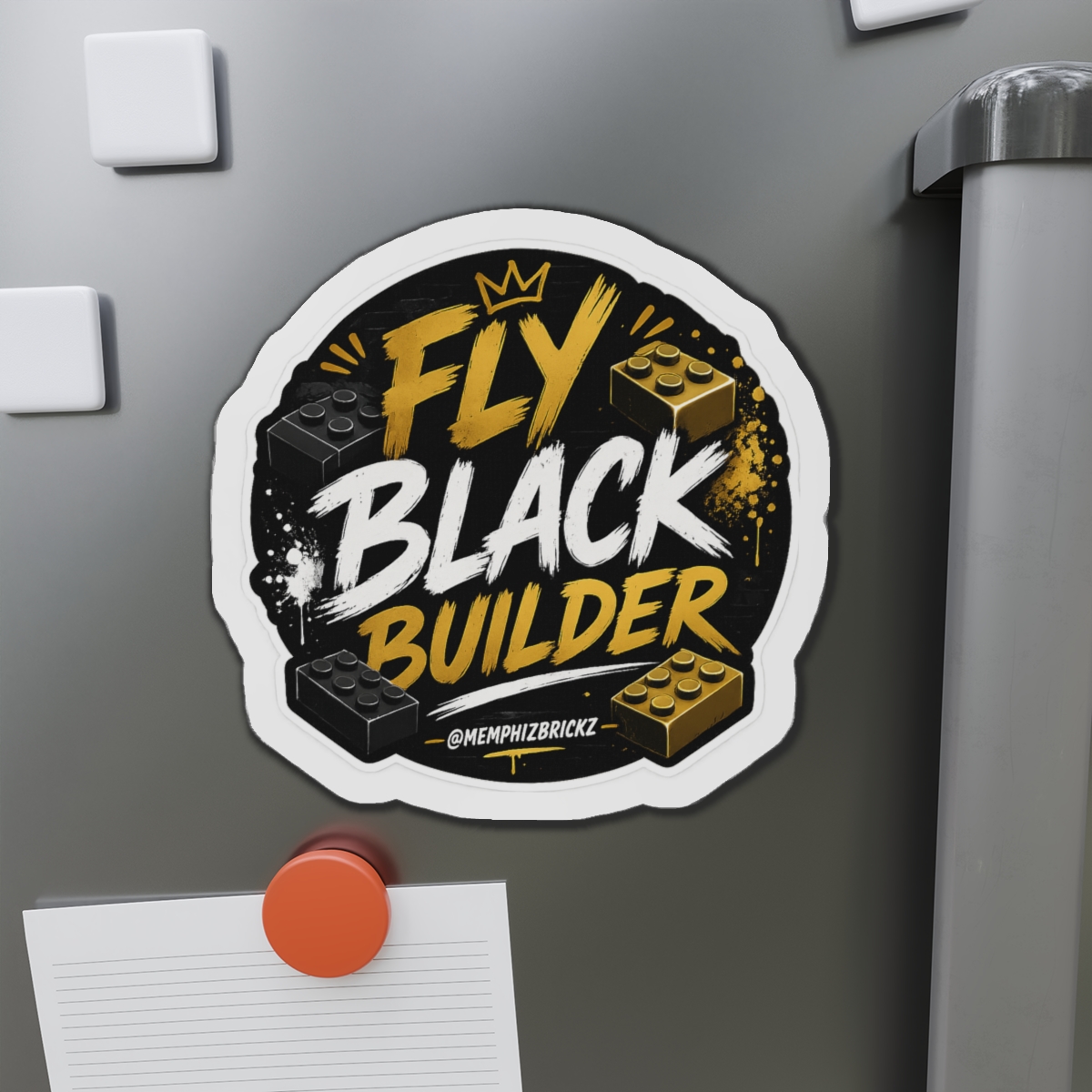 Fly Black Builder Die-Cut Magnet - Image 14