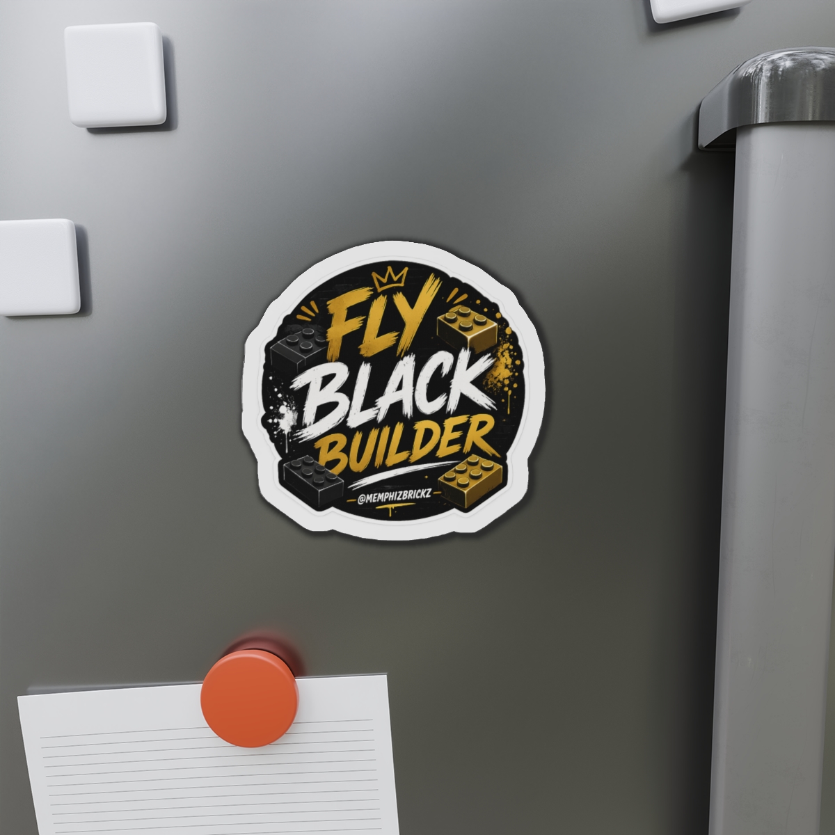 Fly Black Builder Die-Cut Magnet - Image 8