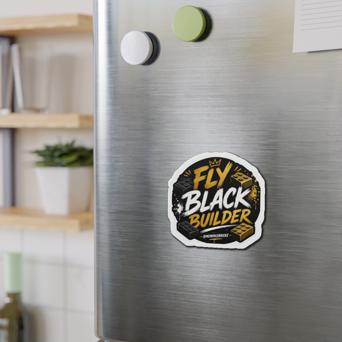 Fly Black Builder Die-Cut Magnet - Image 6