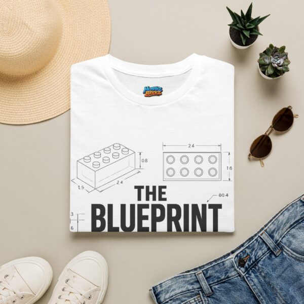 "The Blueprint Starts With One Brick" Minimalist Lego-Inspired Tee